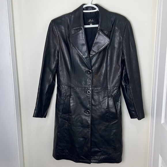 Solo Vintage Canada Made Leather Outerwear Jacket Size Medium - Picture 9 of 15